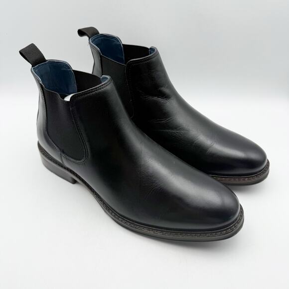 Johnston & Murphy Mens Raleigh Chelsea Boot US 9 EU 42 Black Leather NWOB - Picture 5 of 12